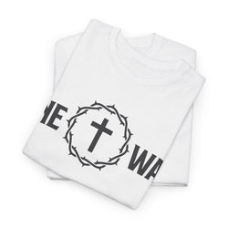 Image of One Way Christian Shirt with Crown and Cross