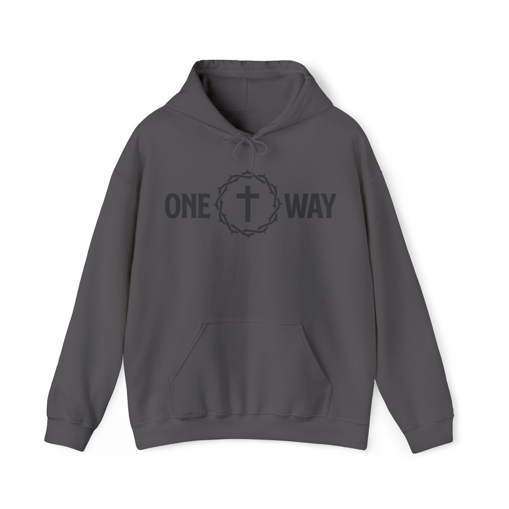 One Way Christian Hoodie with Crown and Cross - Joe Camilo Designs