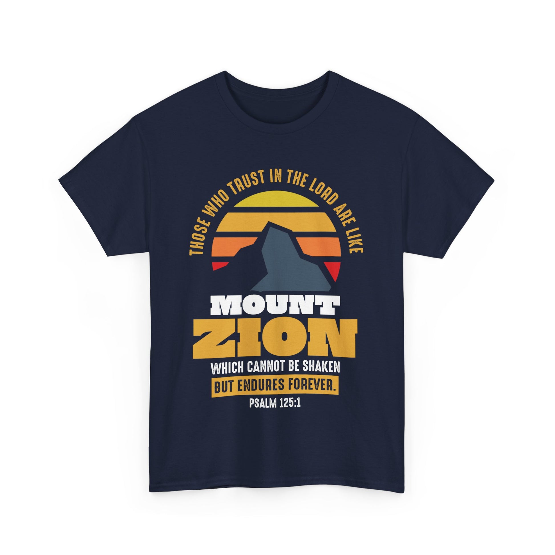 Mount Zion Shirt with Setting Sun and Mountain