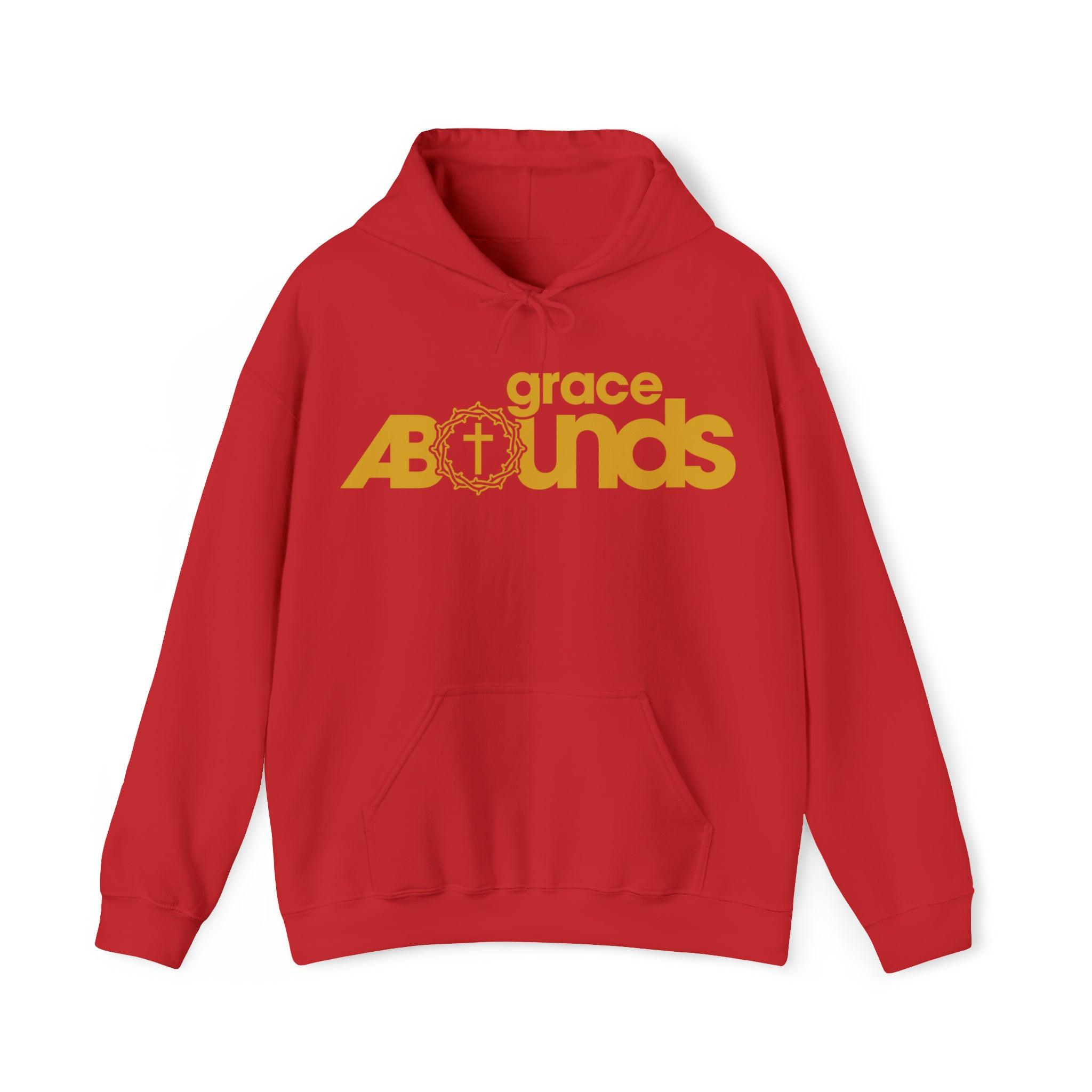 Grace Abounds Christian Hoodie with Crown of Thorns and Cross - Joe Camilo Designs