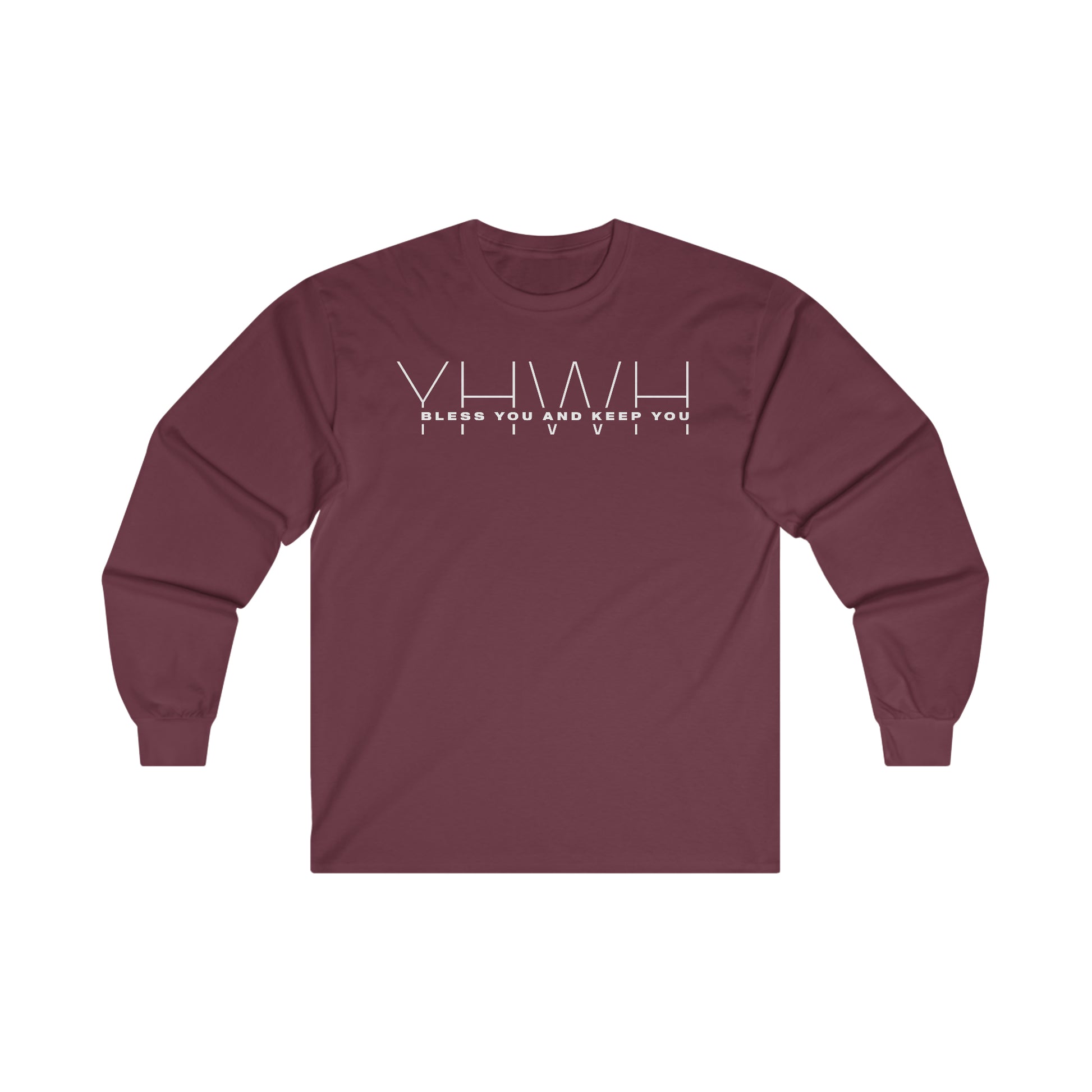 YHWH (Jehovah/Yahweh) Bless you and Keep You Christian Long Sleeve Shirt - Joe Camilo Designs