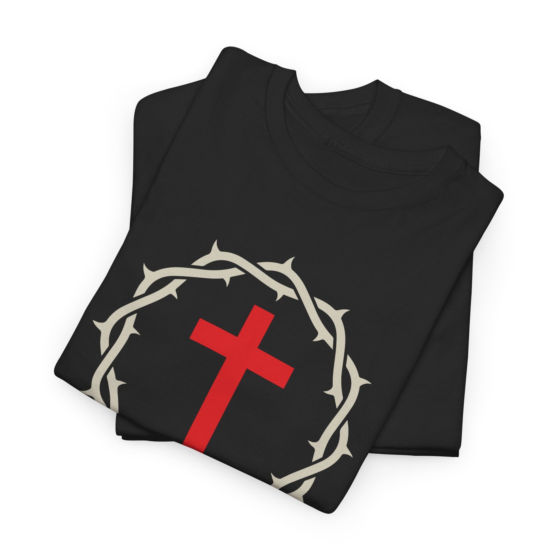 Salvation - Free Christian T-Shirt with Crown and Cross