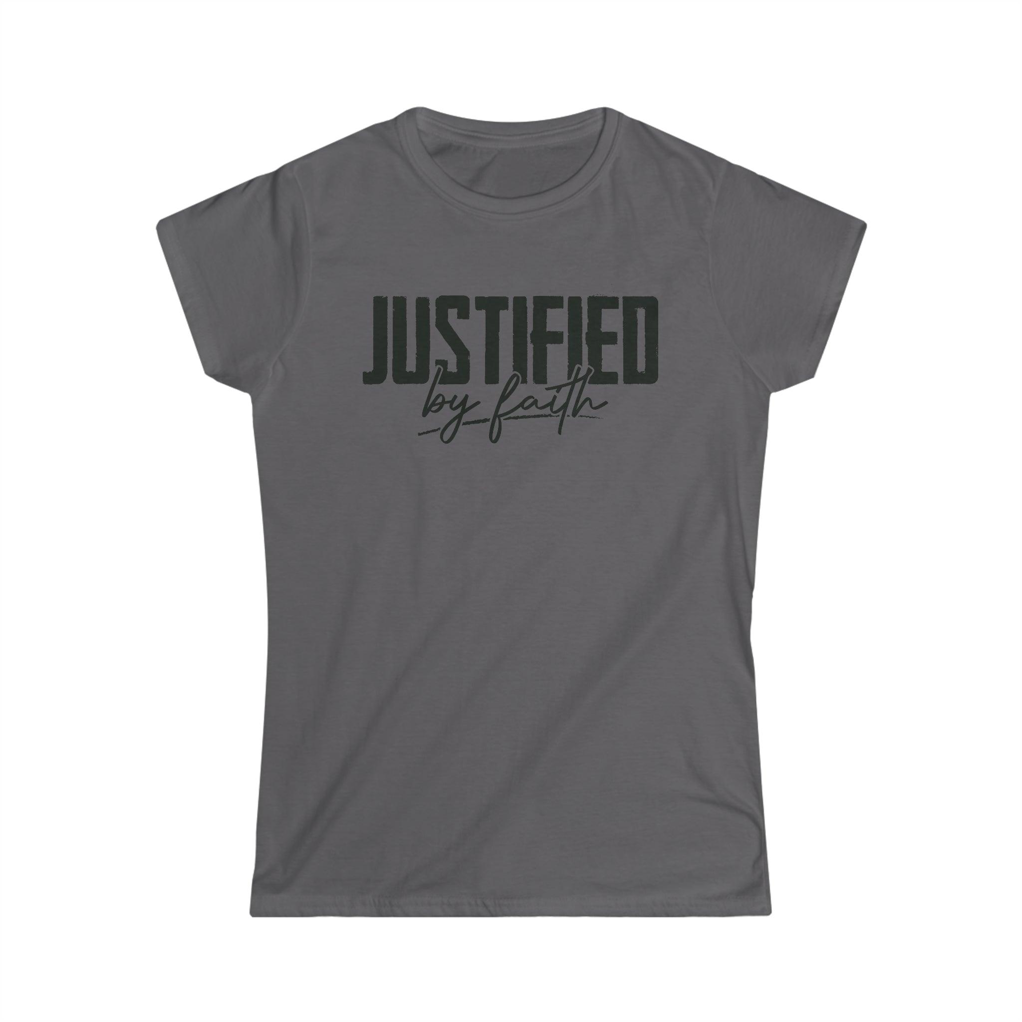 Justified by Faith Christian Women Shirt - Joe Camilo Designs