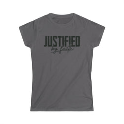 Image of Justified by Faith Christian Women Shirt - Joe Camilo Designs