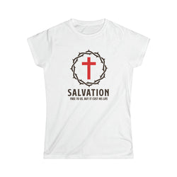 Image of Salvation Women Christian T-Shirt - Joe Camilo Designs