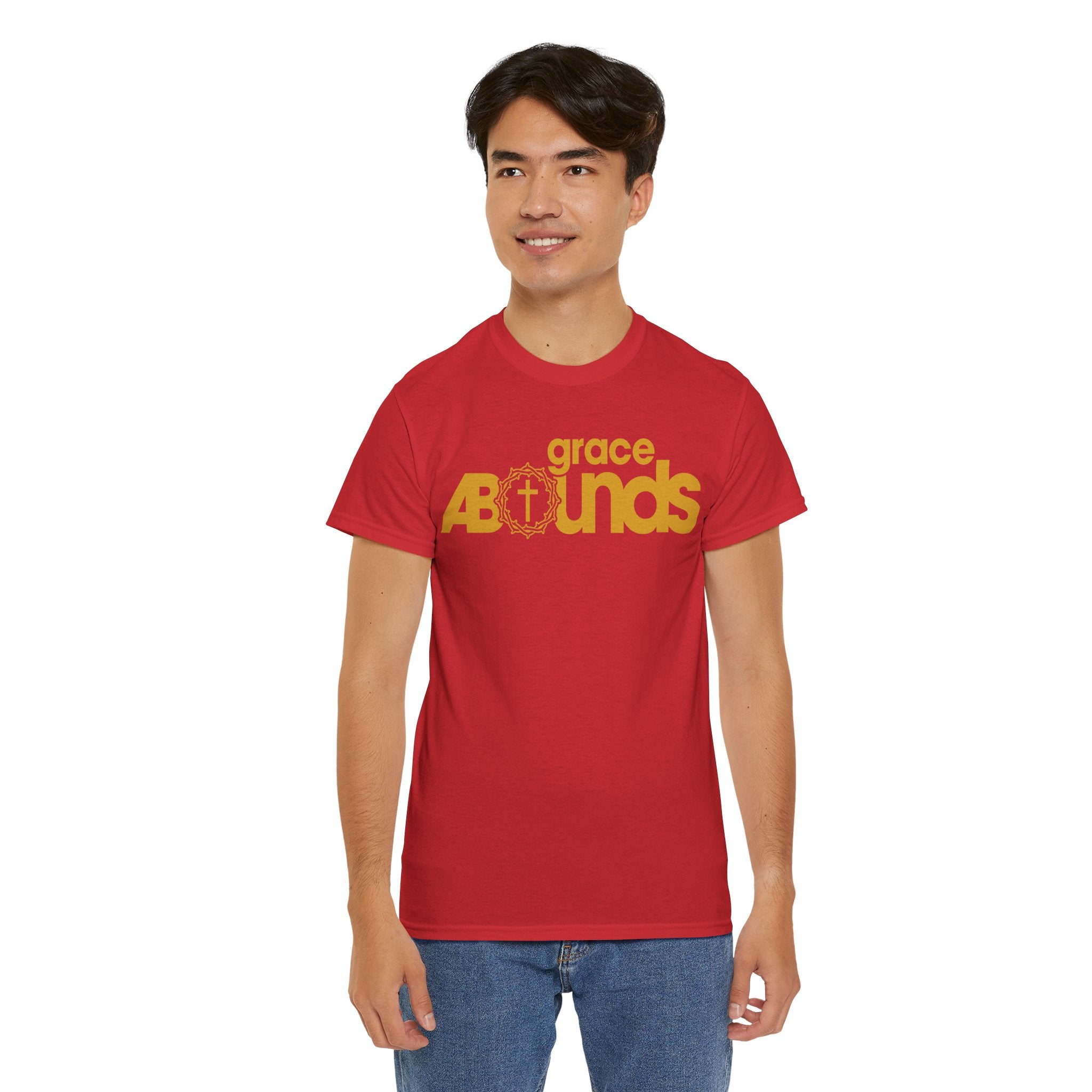 Grace Abounds Shirt with Crown of Thorns and Cross