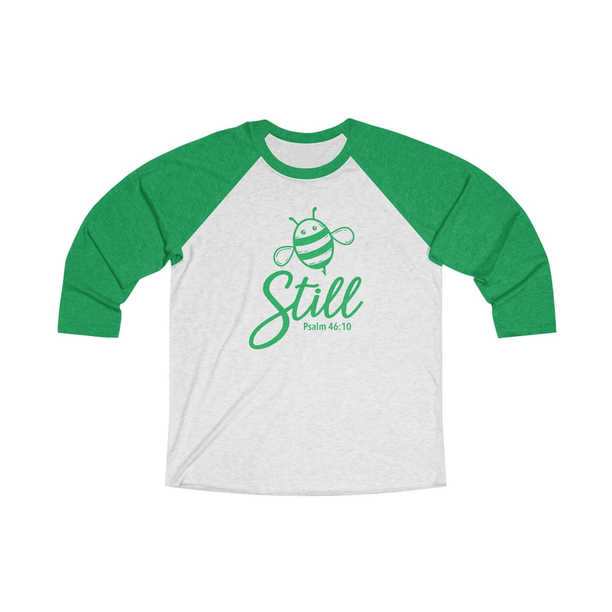 Bee Still Christian Raglan Shirt - Joe Camilo Designs