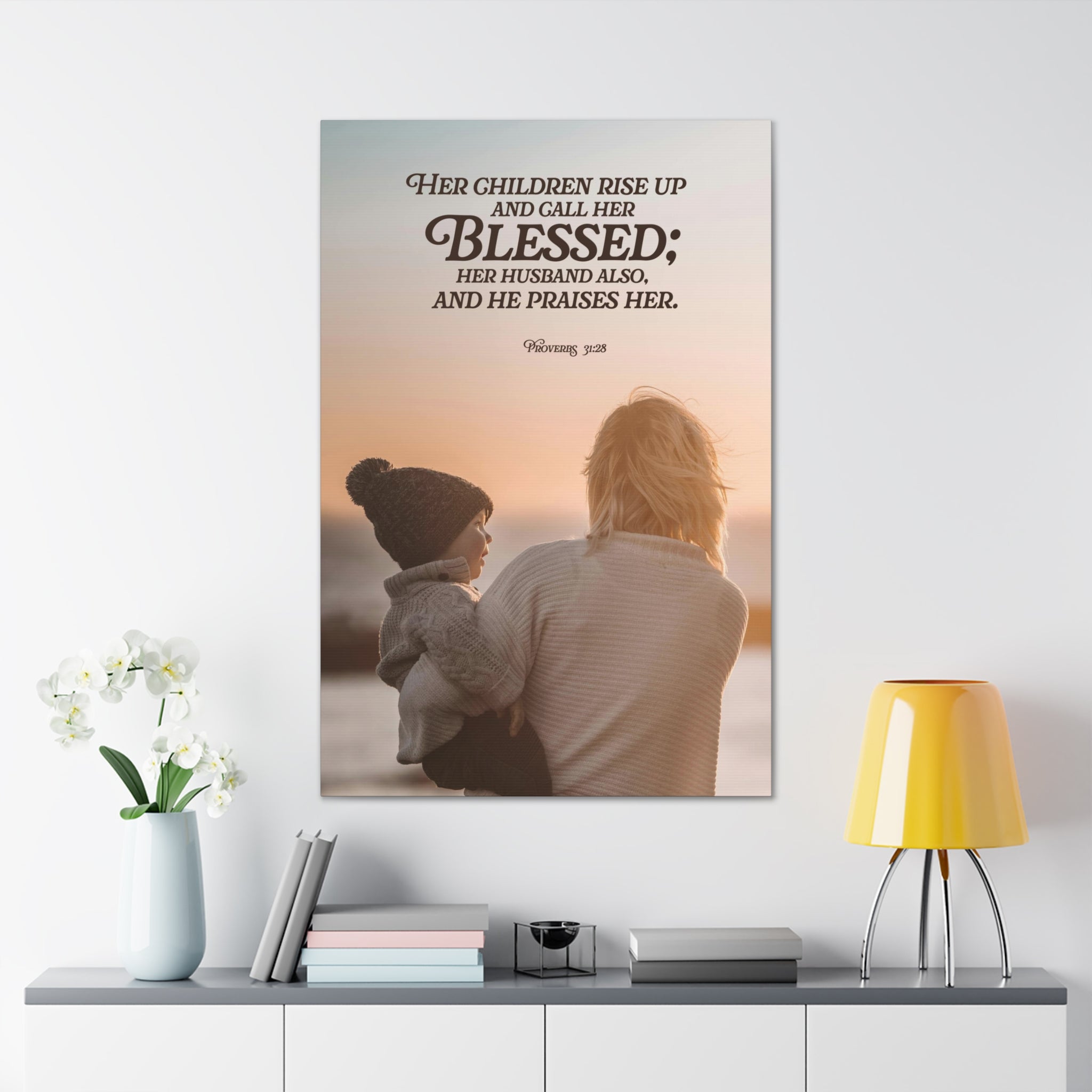 Blessed Woman - Prov. 31:28 Canvas