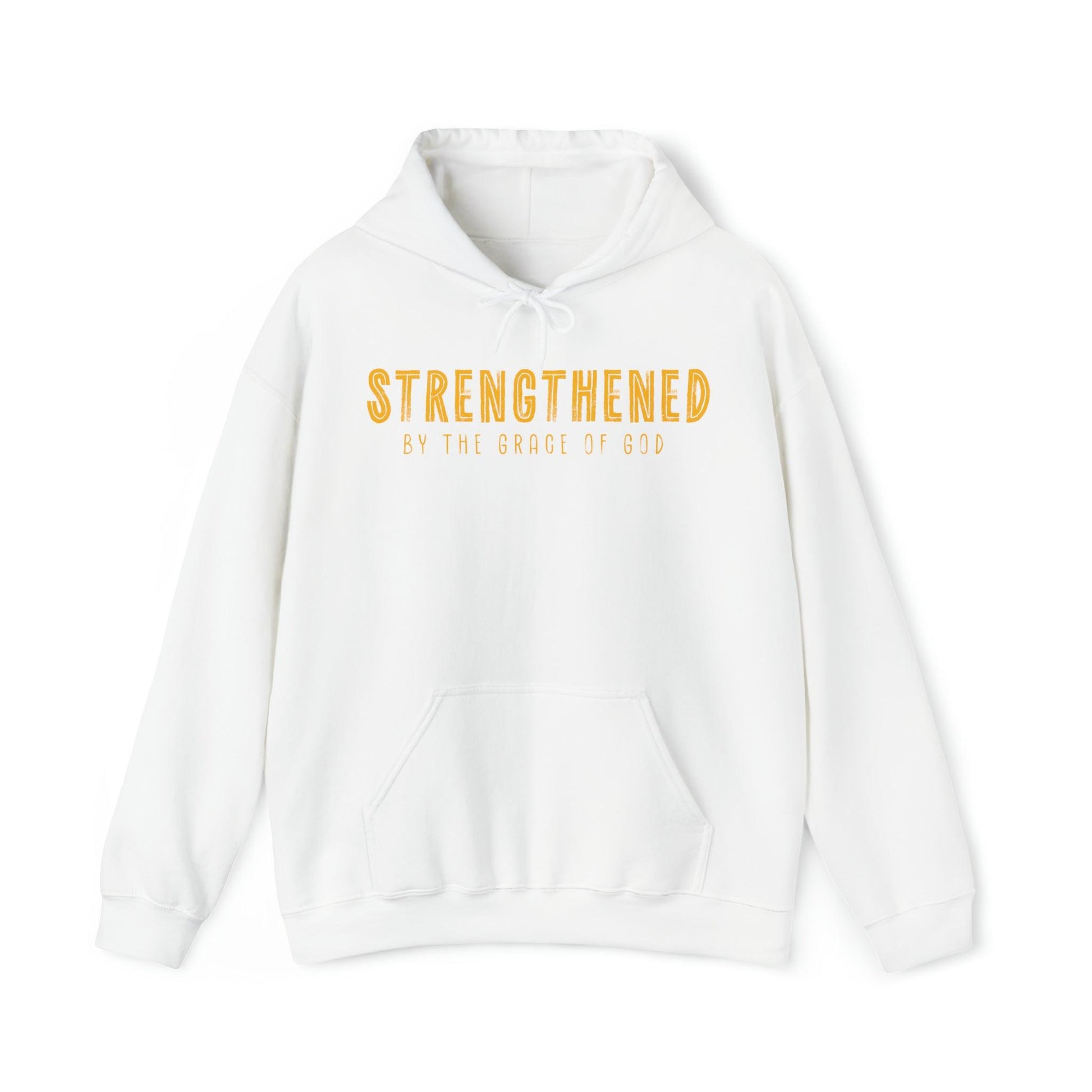 Strengthened by the Grace of God Christian Hoodie - Joe Camilo Designs