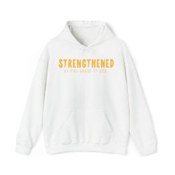 Image of Strengthened by the Grace of God Christian Hoodie - Joe Camilo Designs