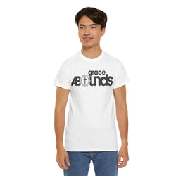 Image of Grace Abounds Shirt with Crown of Thorns and Cross