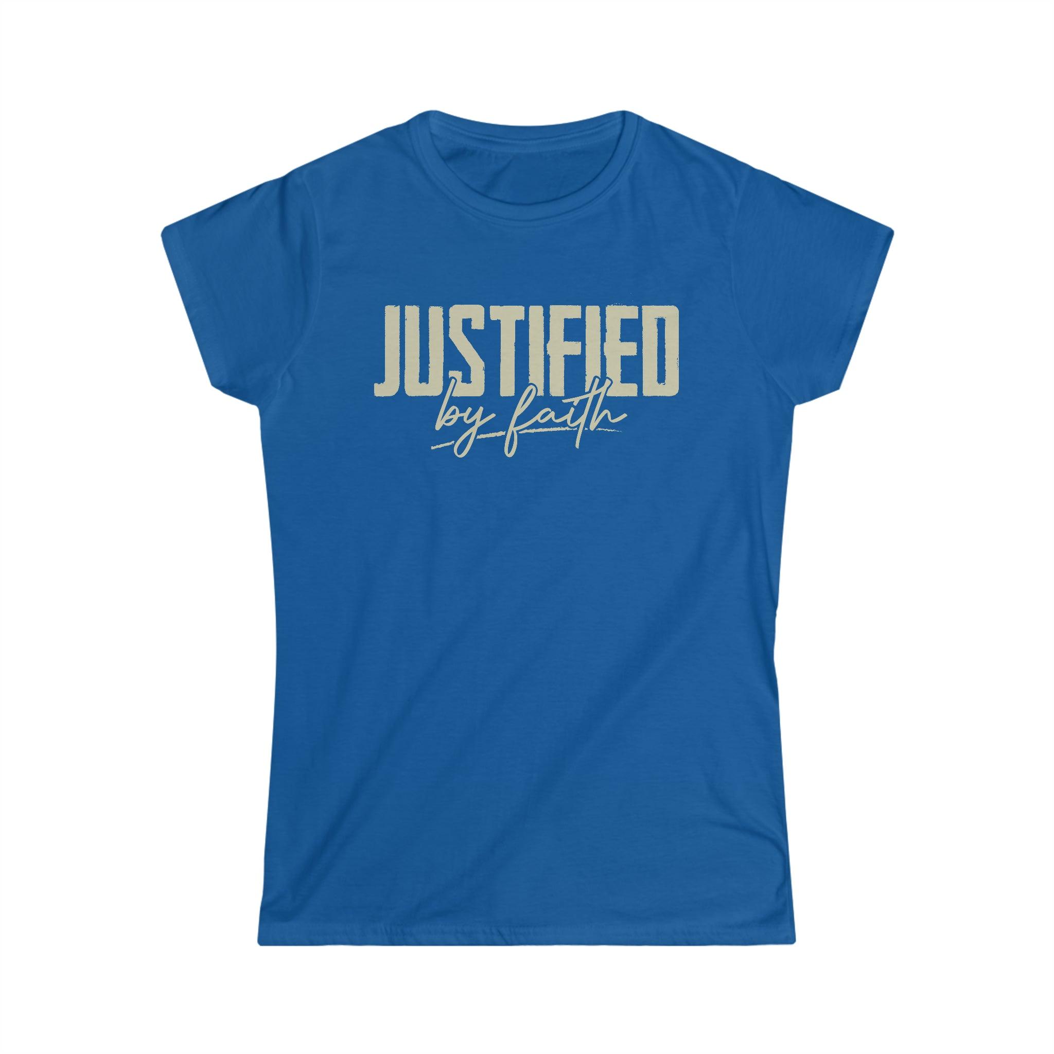 Justified by Faith Christian Women Shirt - Joe Camilo Designs