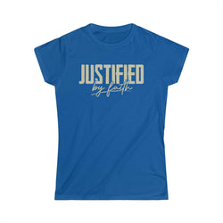 Image of Justified by Faith Christian Women Shirt - Joe Camilo Designs