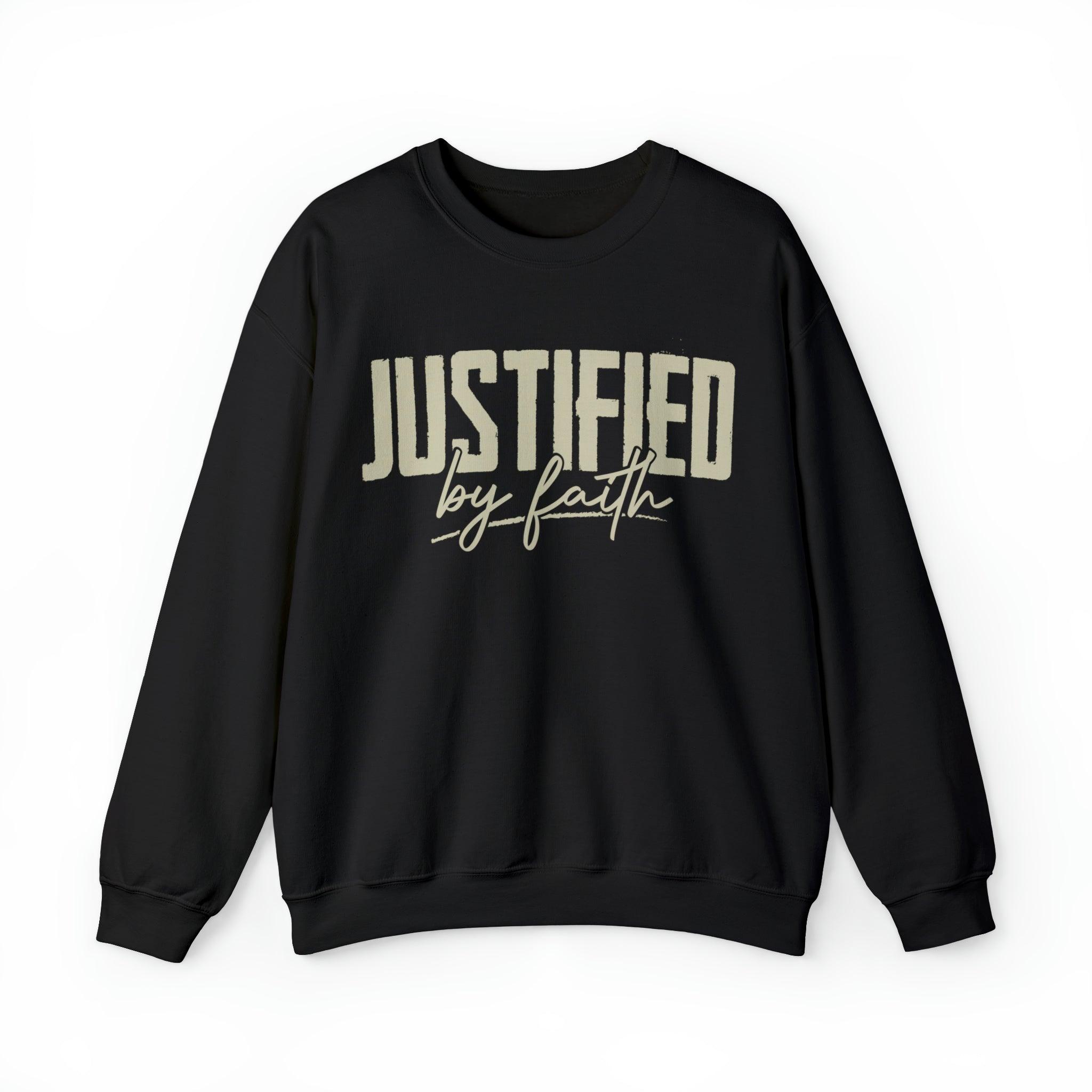 Justified by Faith Christian Sweatshirt - Joe Camilo Designs