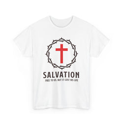 Image of Salvation - Free Christian T-Shirt with Crown and Cross