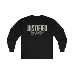 Image of Justified by Faith Christian Long Sleeve Shirt - Joe Camilo Designs