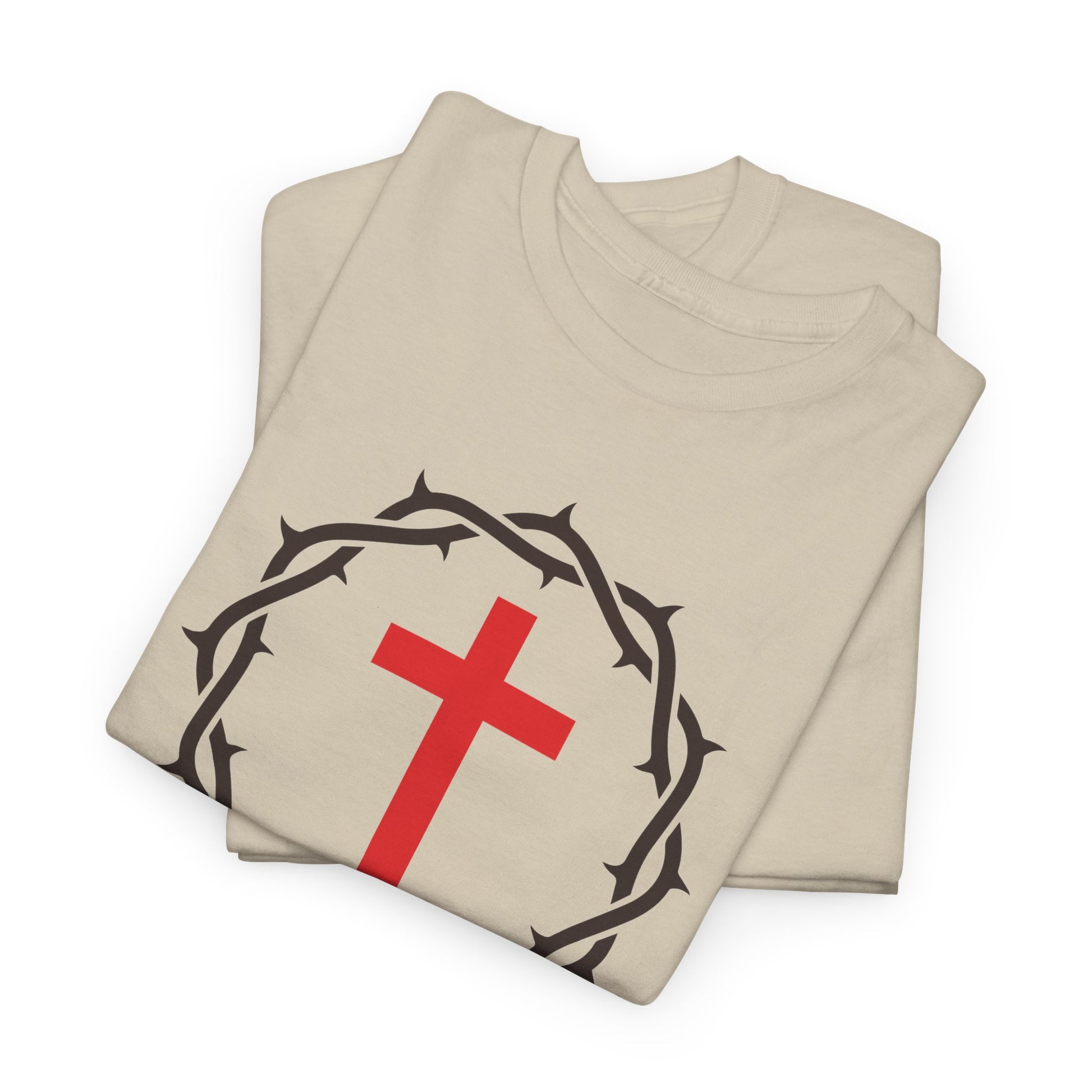 Salvation - Free Christian T-Shirt with Crown and Cross