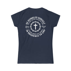 Image of He Humbled Himself Christian Women Shirt - Joe Camilo Designs