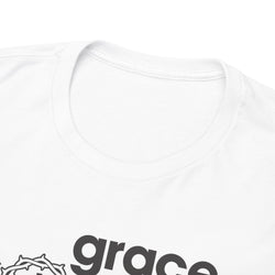 Image of Grace Abounds Shirt with Crown of Thorns and Cross