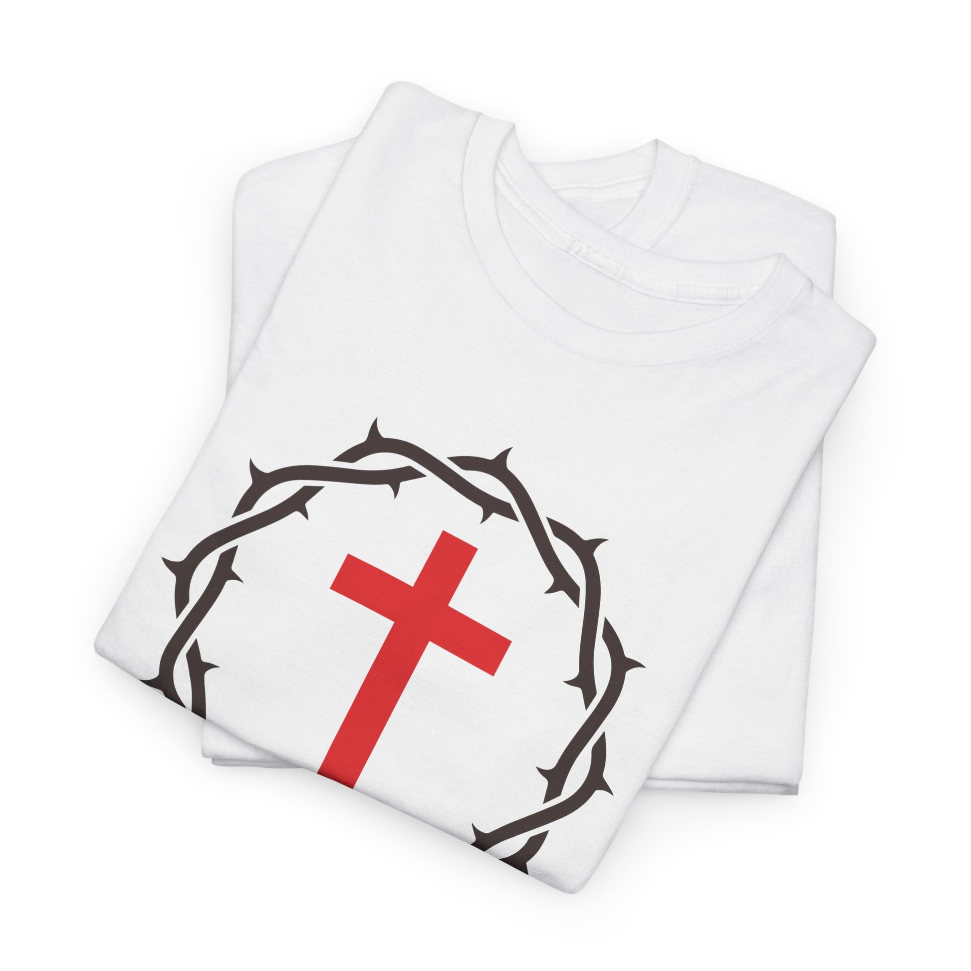 Salvation - Free Christian T-Shirt with Crown and Cross