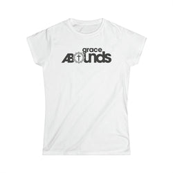 Image of Grace Abounds Christian Women Shirt with Crown of Thorns and Cross - Joe Camilo Designs