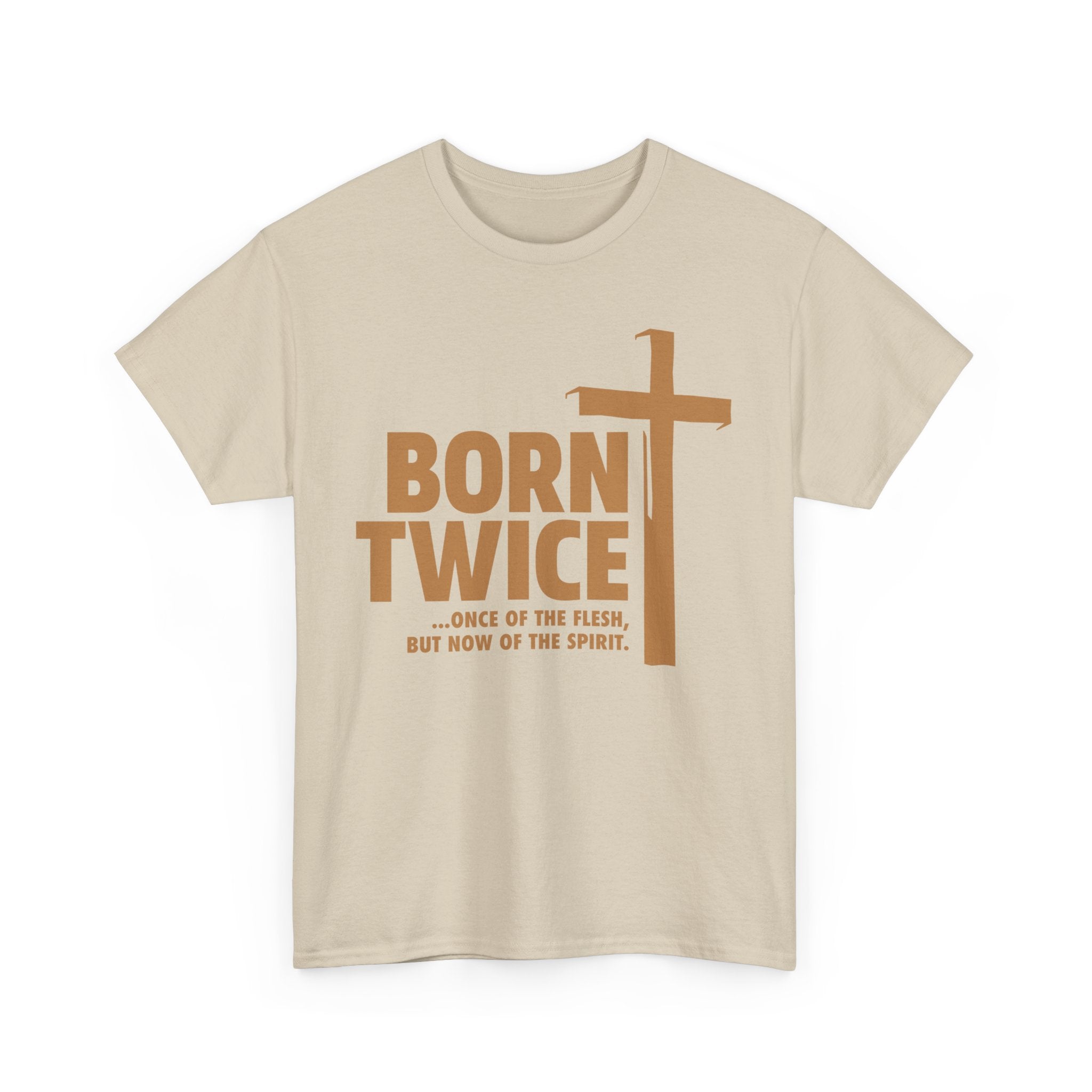 Born Twice Christian T-Shirt with Cross