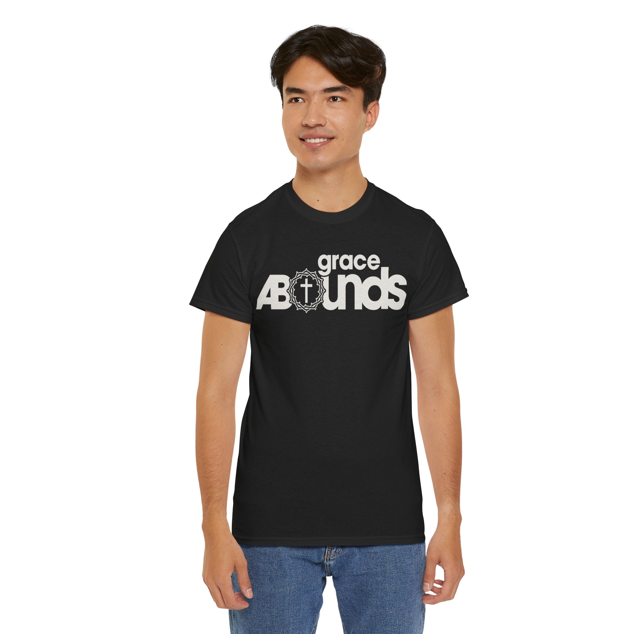 Grace Abounds Shirt with Crown of Thorns and Cross