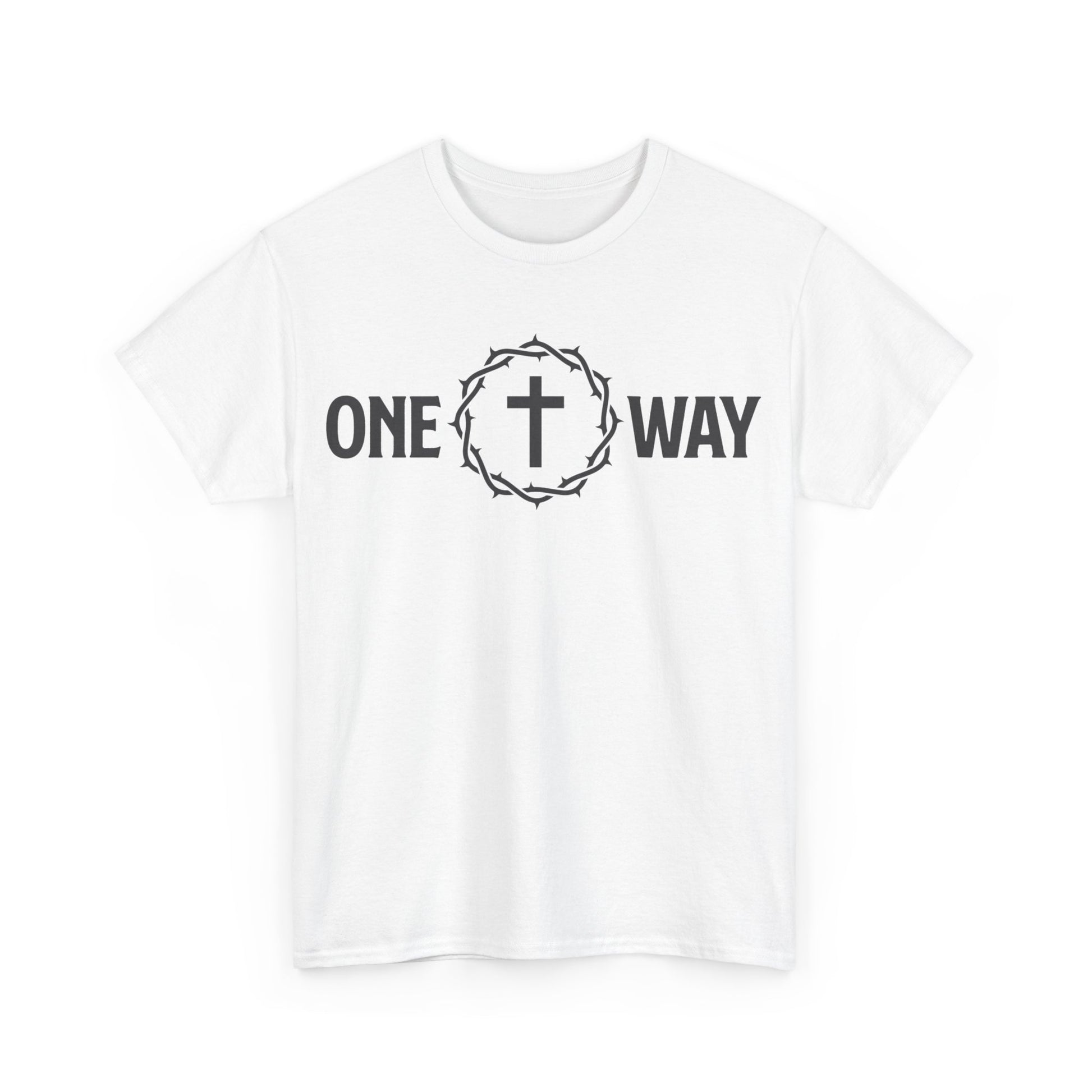 One Way Christian Shirt with Crown and Cross