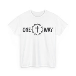 Image of One Way Christian Shirt with Crown and Cross