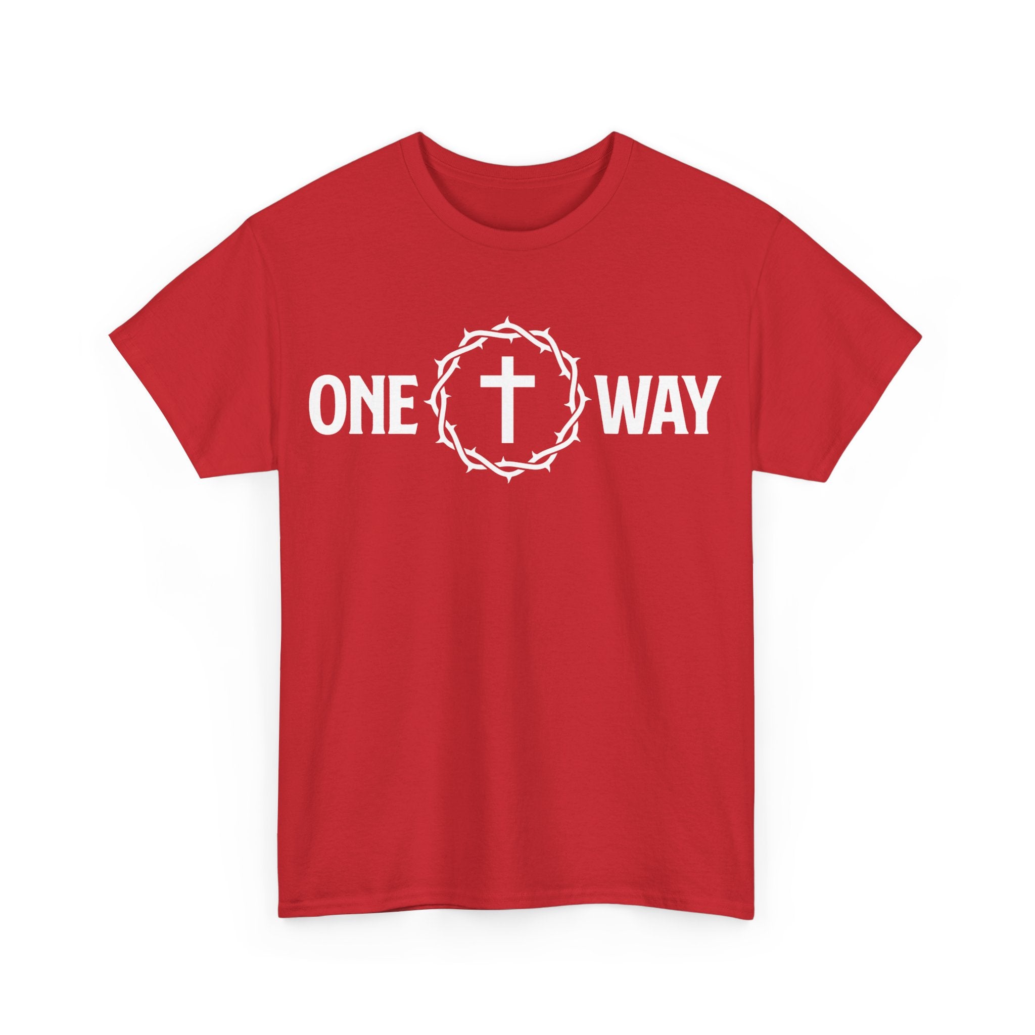 One Way Christian Shirt with Crown and Cross