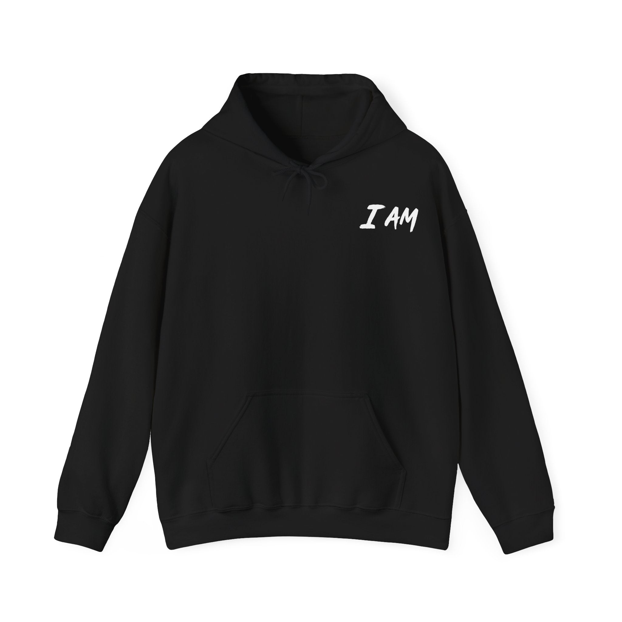 I am Redeemed by the Blood of the Lamb Round Design Hoodie.