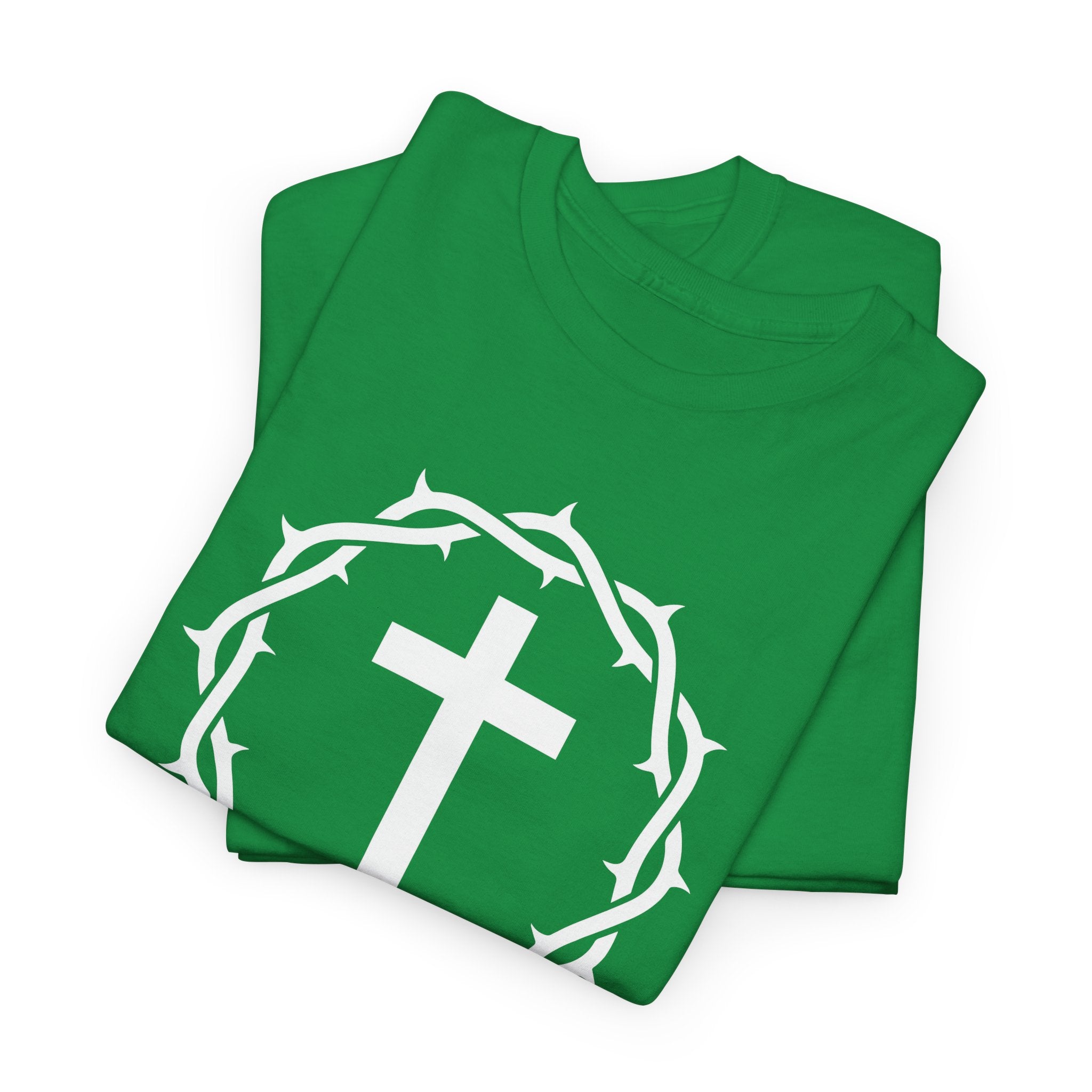 Salvation - Free Christian T-Shirt with Crown and Cross