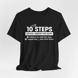 Image of 10 Steps (Happy Wife) Unisex T-Shirt