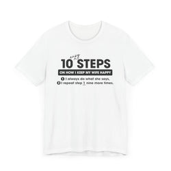 Image of 10 Steps (Happy Wife) Unisex T-Shirt