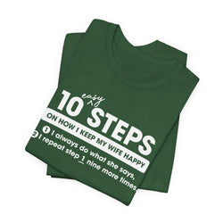 Image of 10 Steps (Happy Wife) Unisex T-Shirt