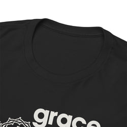 Image of Grace Abounds Shirt with Crown of Thorns and Cross