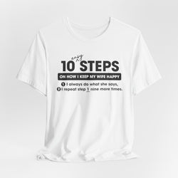 Image of 10 Steps (Happy Wife) Unisex T-Shirt