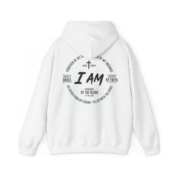 Image of I am Redeemed by the Blood of the Lamb Round Design Hoodie.