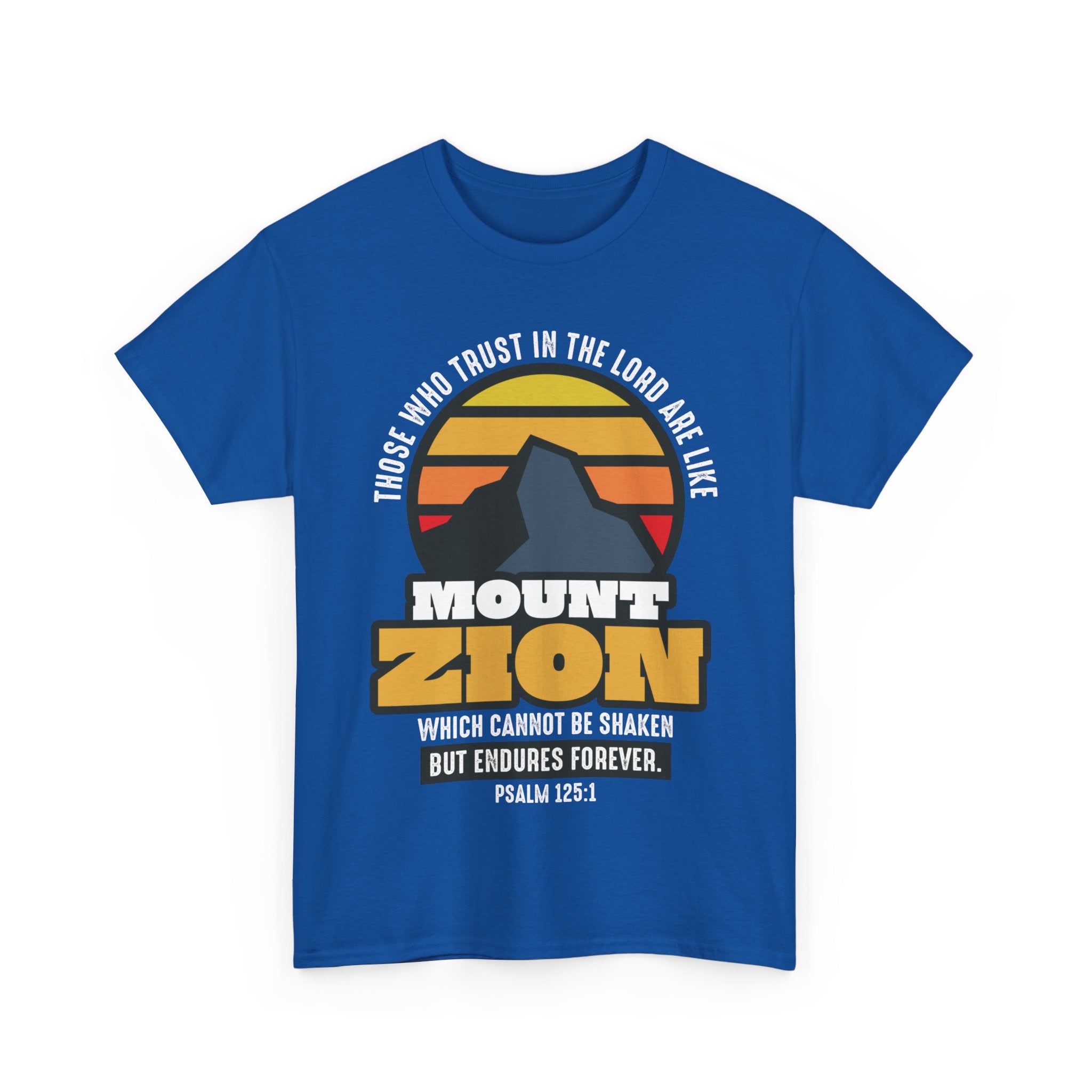 Mount Zion Shirt with Setting Sun and Mountain