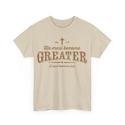 Image of He Must Become Greater Vintage Shirt