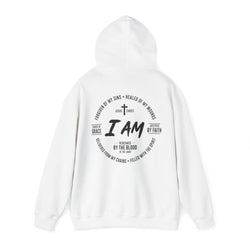 Image of I am Redeemed by the Blood of the Lamb Round Design Hoodie.