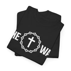 Image of One Way Christian Shirt with Crown and Cross