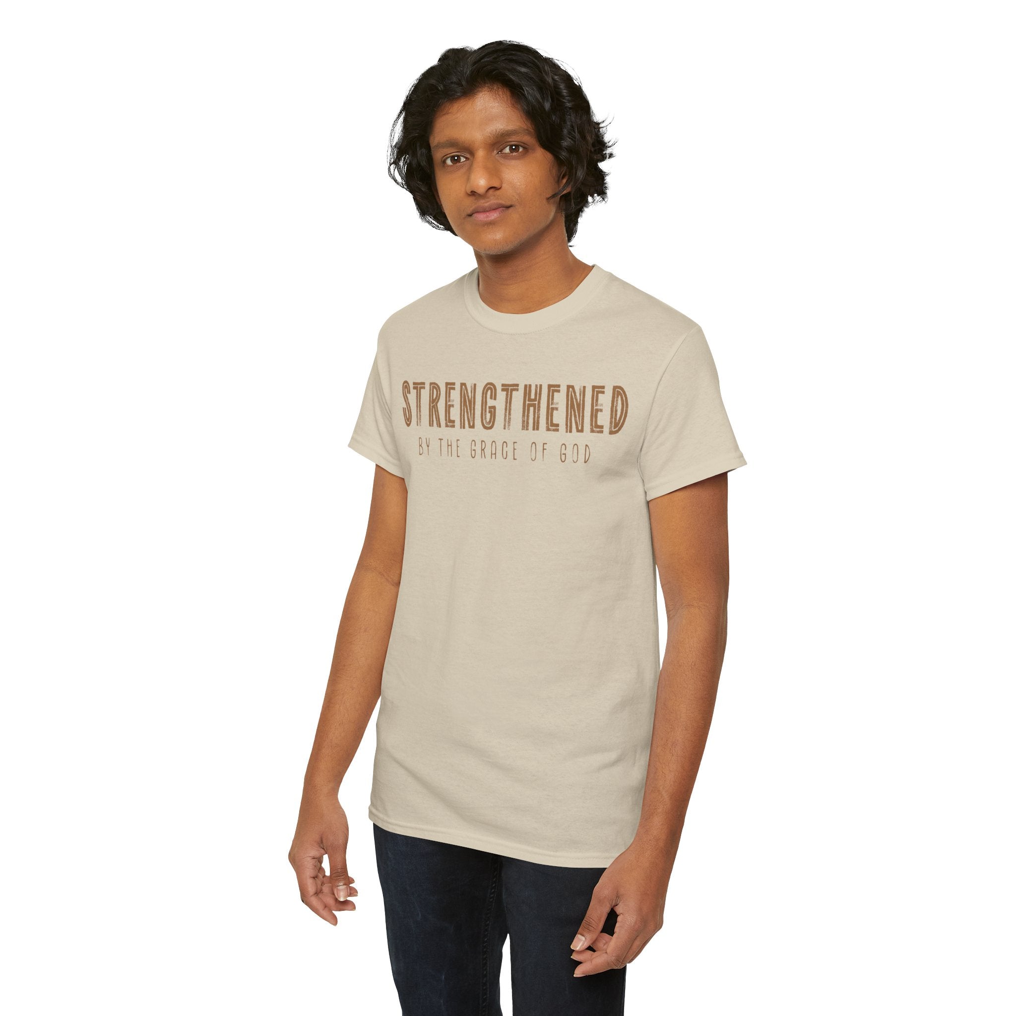 Strengthened by the Grace of God Christian Shirt