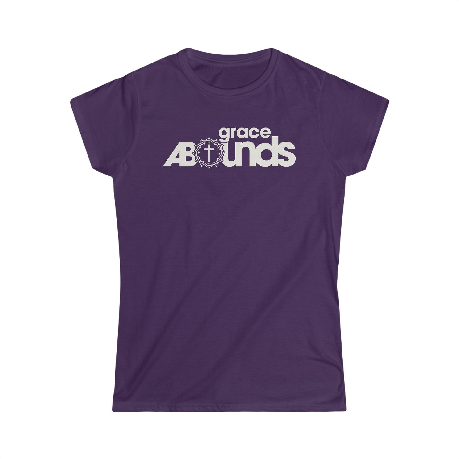 Grace Abounds Christian Women Shirt with Crown of Thorns and Cross - Joe Camilo Designs