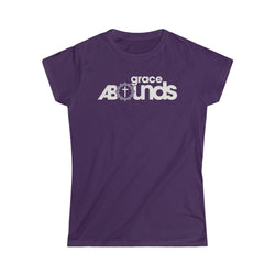 Image of Grace Abounds Christian Women Shirt with Crown of Thorns and Cross - Joe Camilo Designs