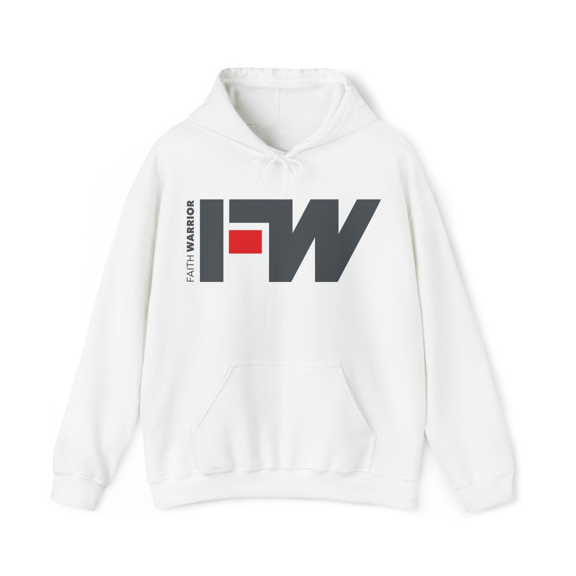 Faith Warrior Christian Hoodie with Initials FW - Joe Camilo Designs