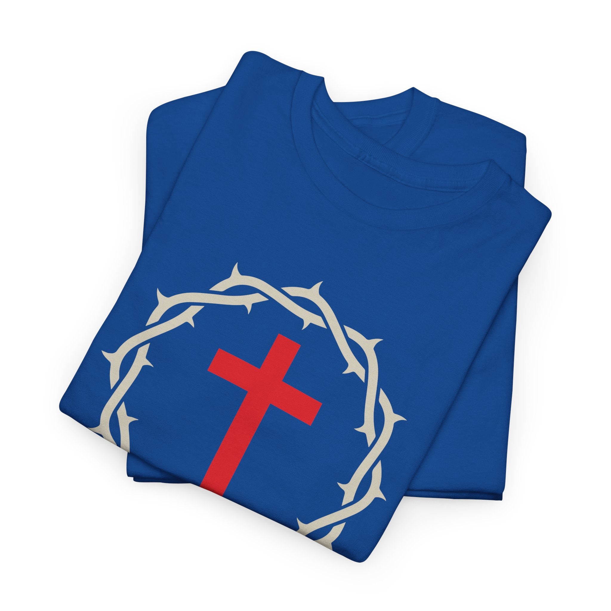 Salvation - Free Christian T-Shirt with Crown and Cross