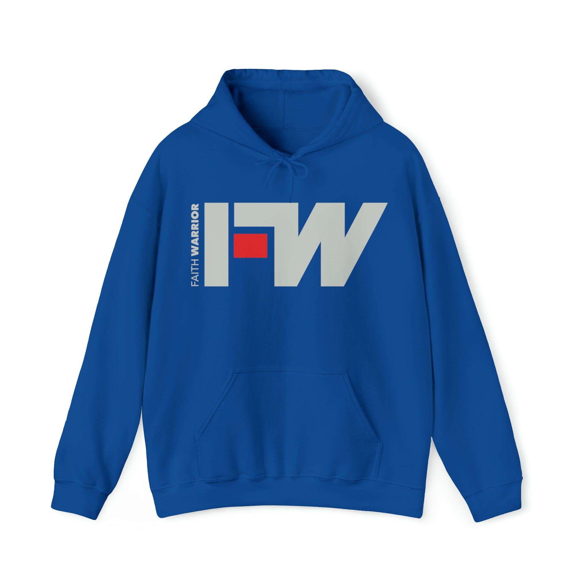 Faith Warrior Christian Hoodie with Initials FW - Joe Camilo Designs