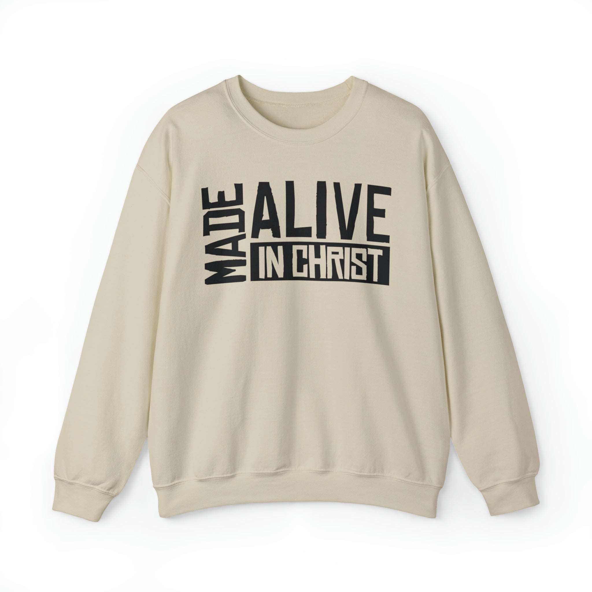 Made Alive in Christ Christian Sweatshirt - Joe Camilo Designs