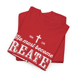 Image of He Must Become Greater Vintage Shirt